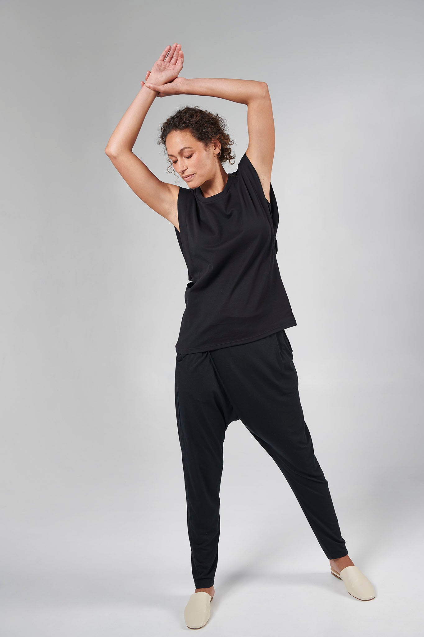 Slack Pant, Black, Cellulosic Fabric