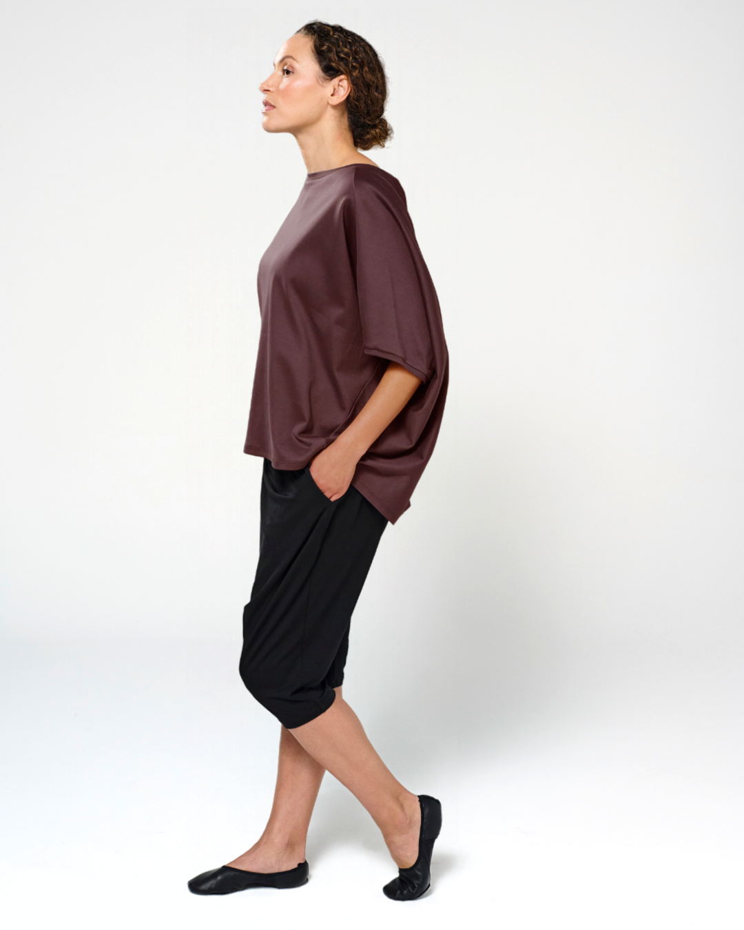 Forma Top, Merlot, Organic Cotton