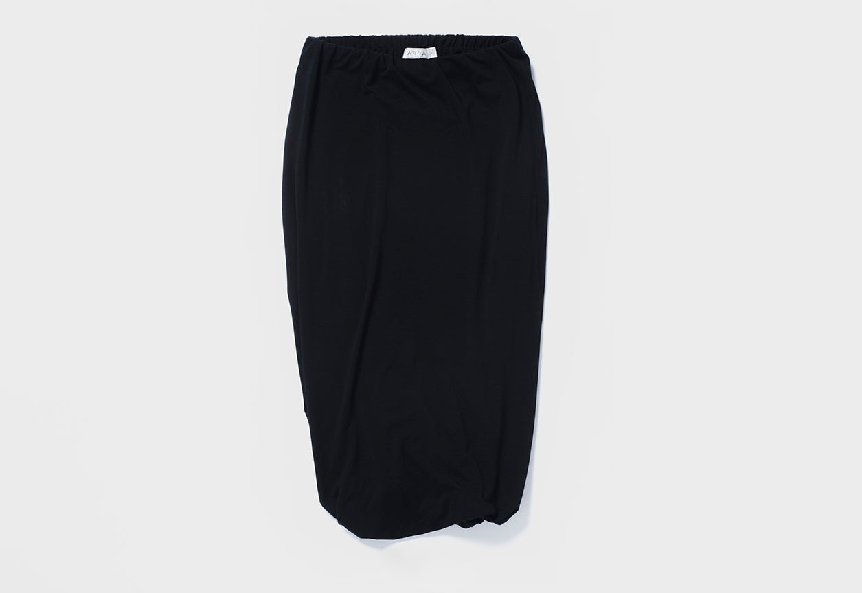 Torquo Skirt, Reversible, Black & Black/Sand, Cellulosic Fabric