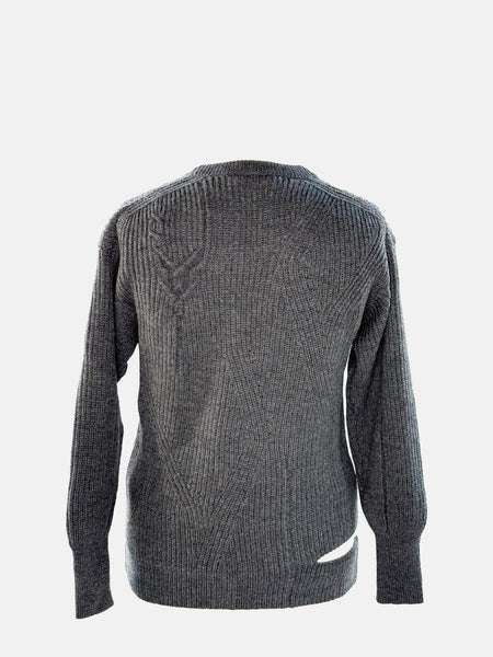 Tort Italian Merino Sweater, Grey Melange