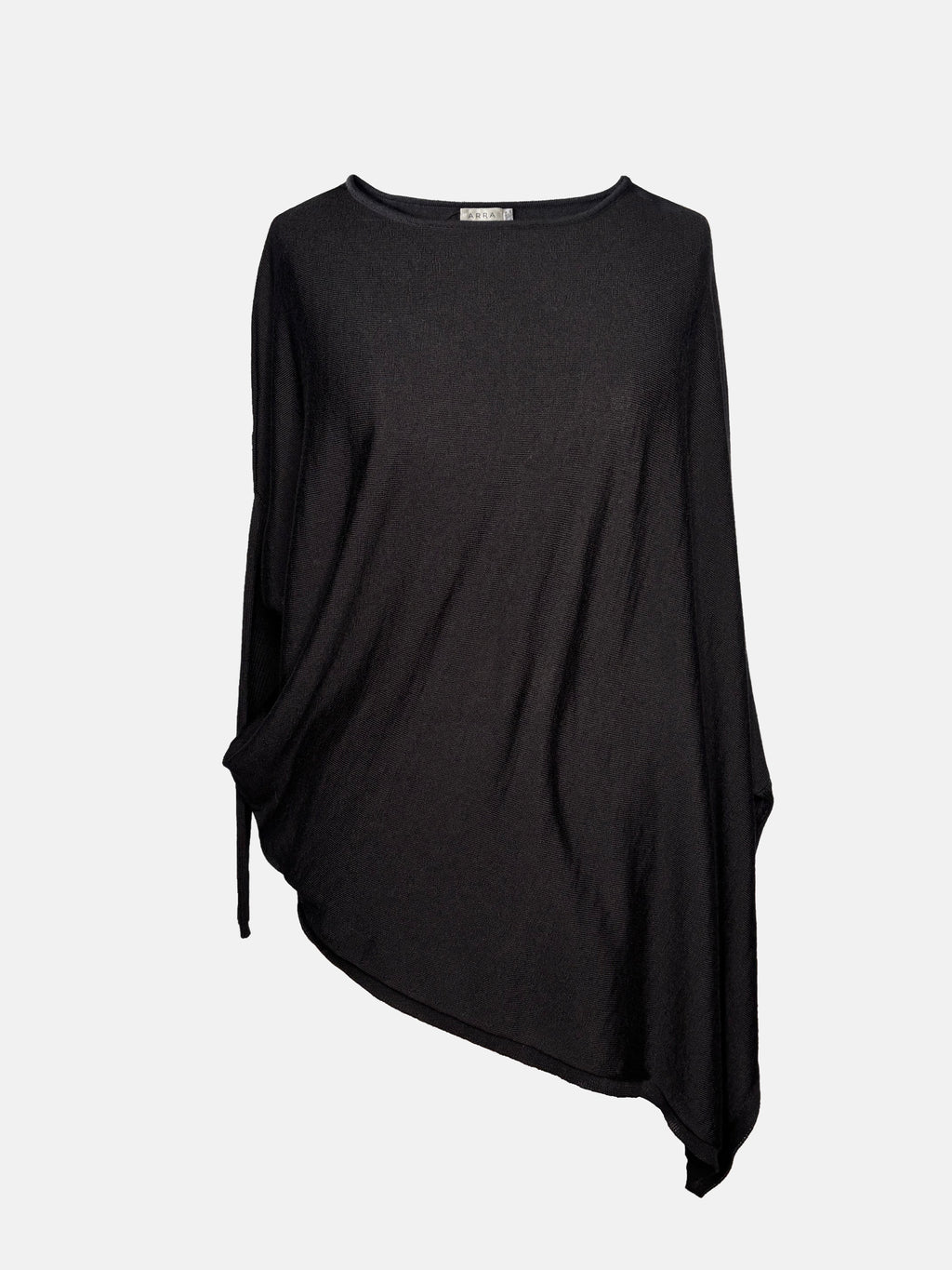 The Drape Italian Merino Sweater, Black