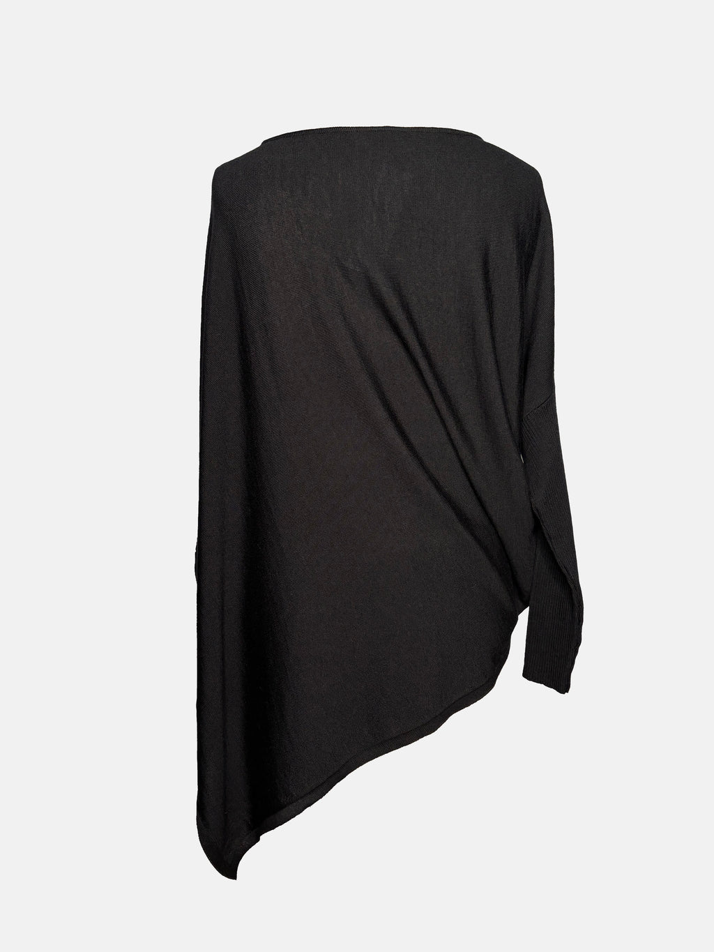 The Drape Italian Merino Sweater, Black