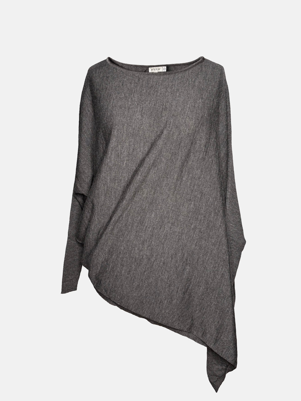 The Drape Italian Merino Sweater, Grey Heather