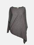 The Drape Italian Superfine Merino Sweater, Grey Heather