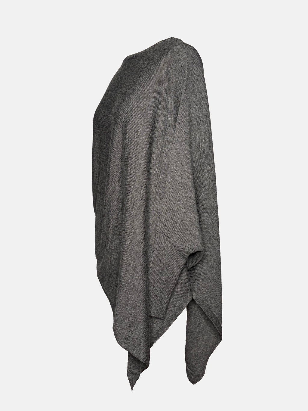 The Drape Italian Merino Sweater, Grey Heather