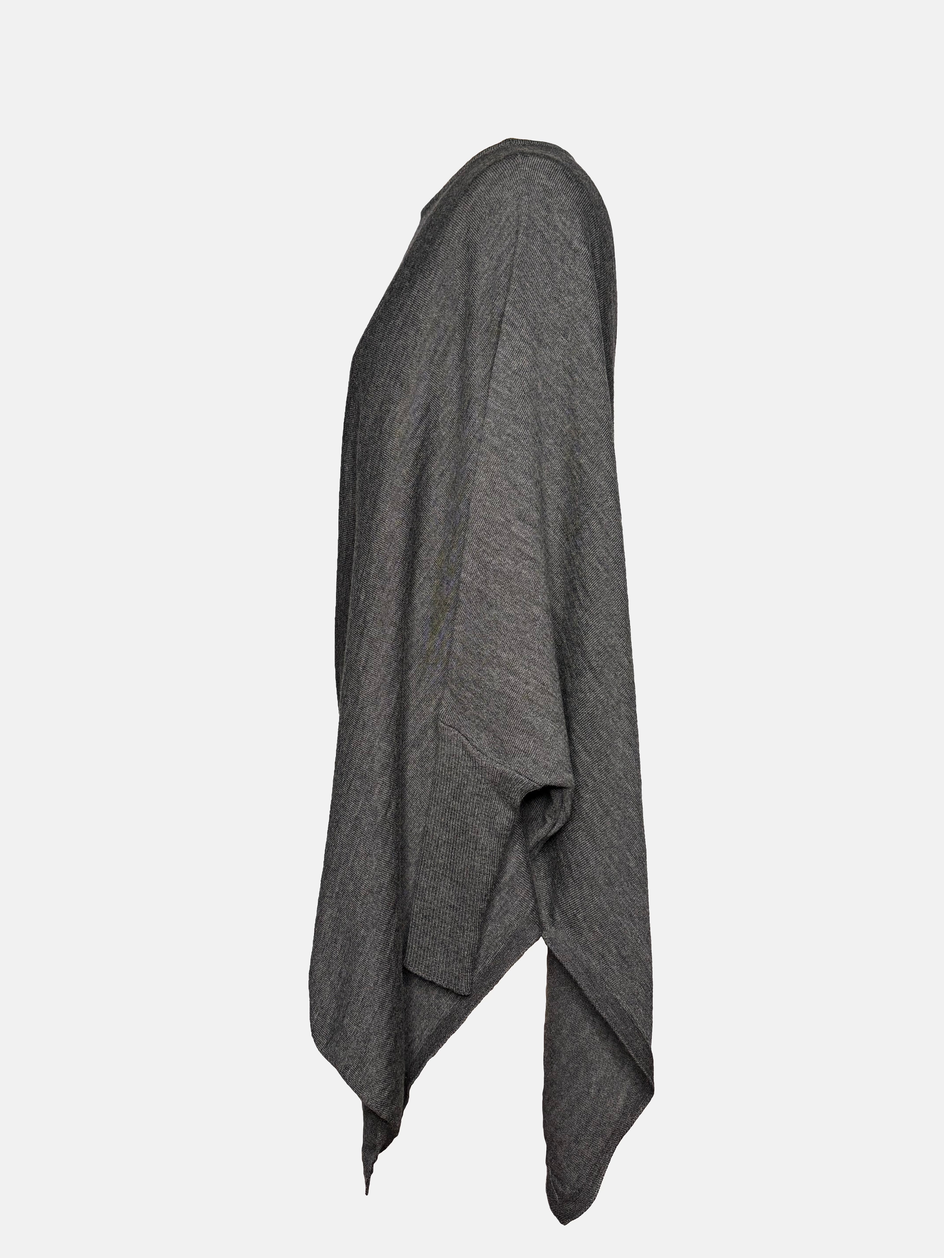 The Drape Italian Merino Sweater, Grey Heather