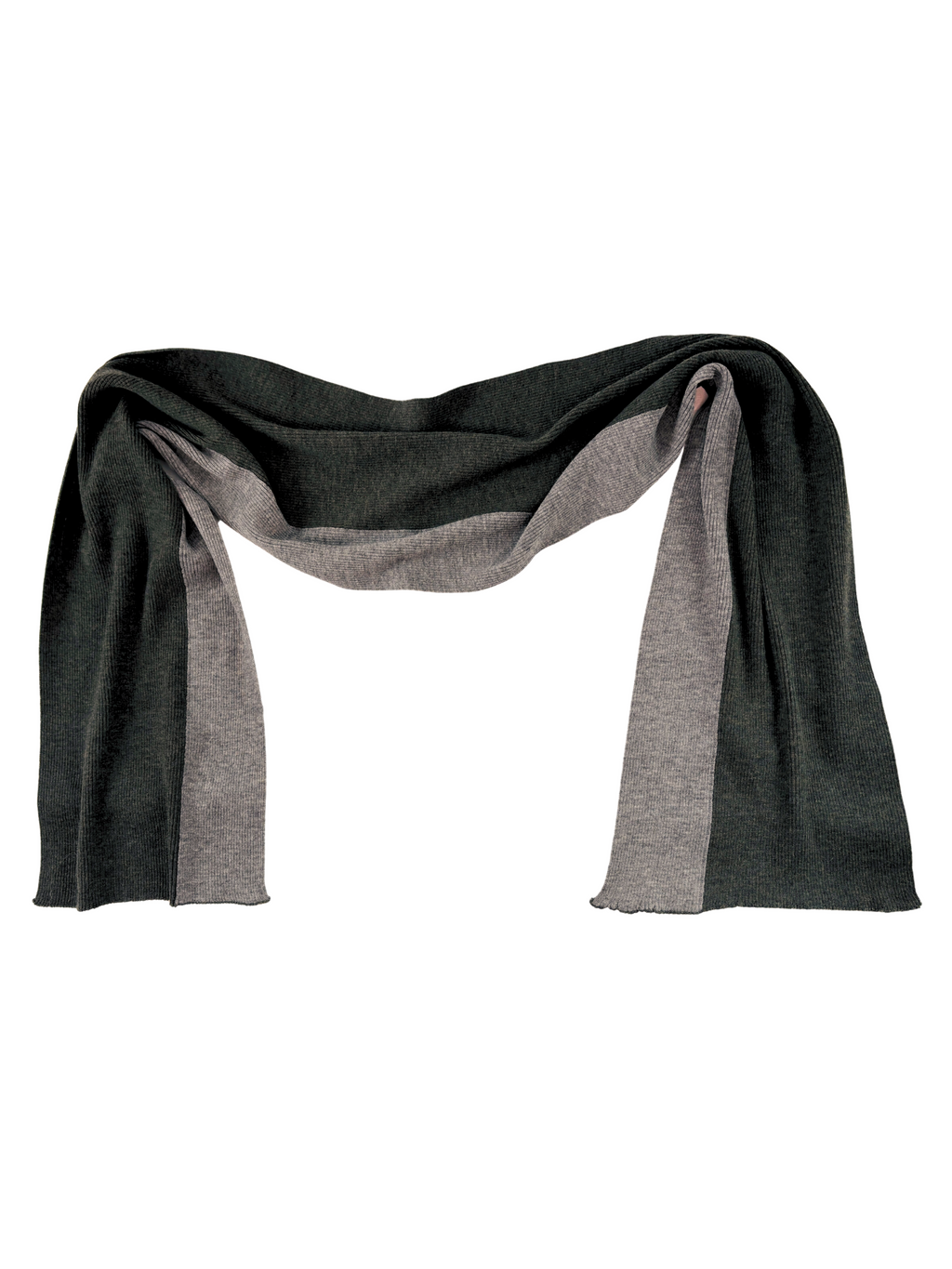 Draped Modern Rib Striped Scarf