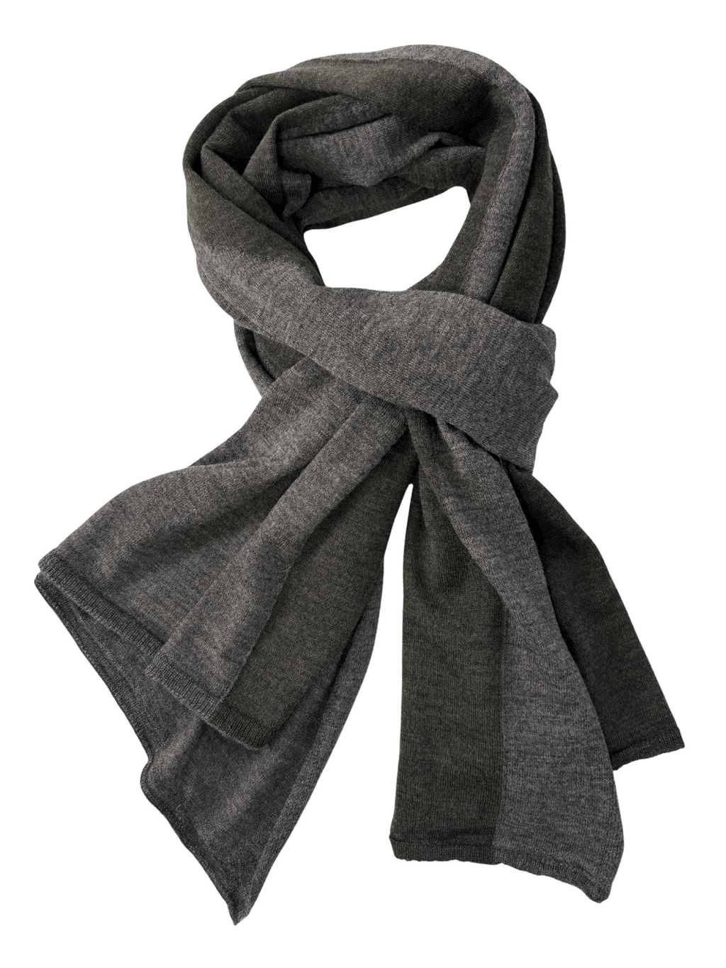 Charcoal/Moss Shawl Scarf