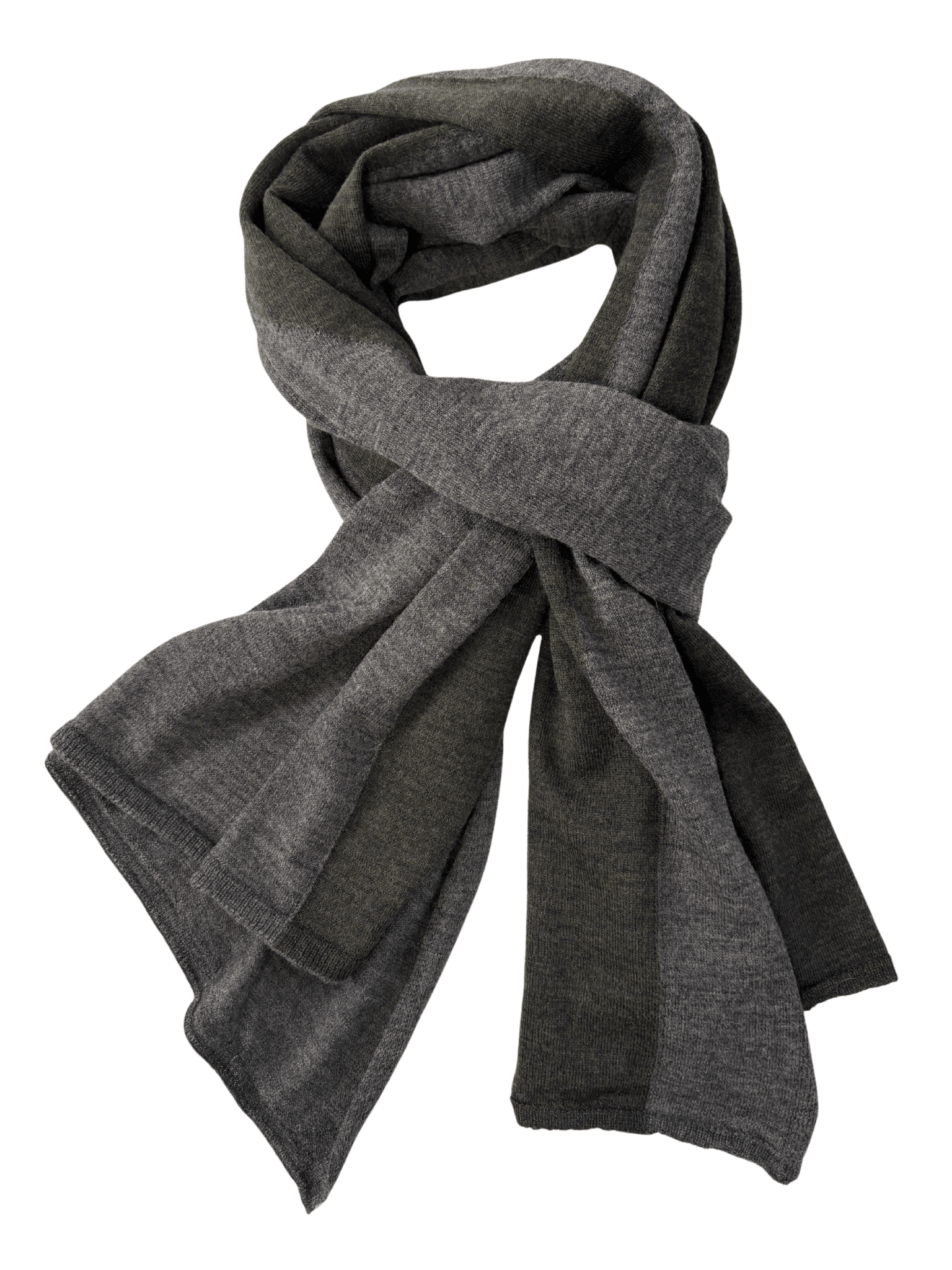 Charcoal/Moss Shawl Scarf