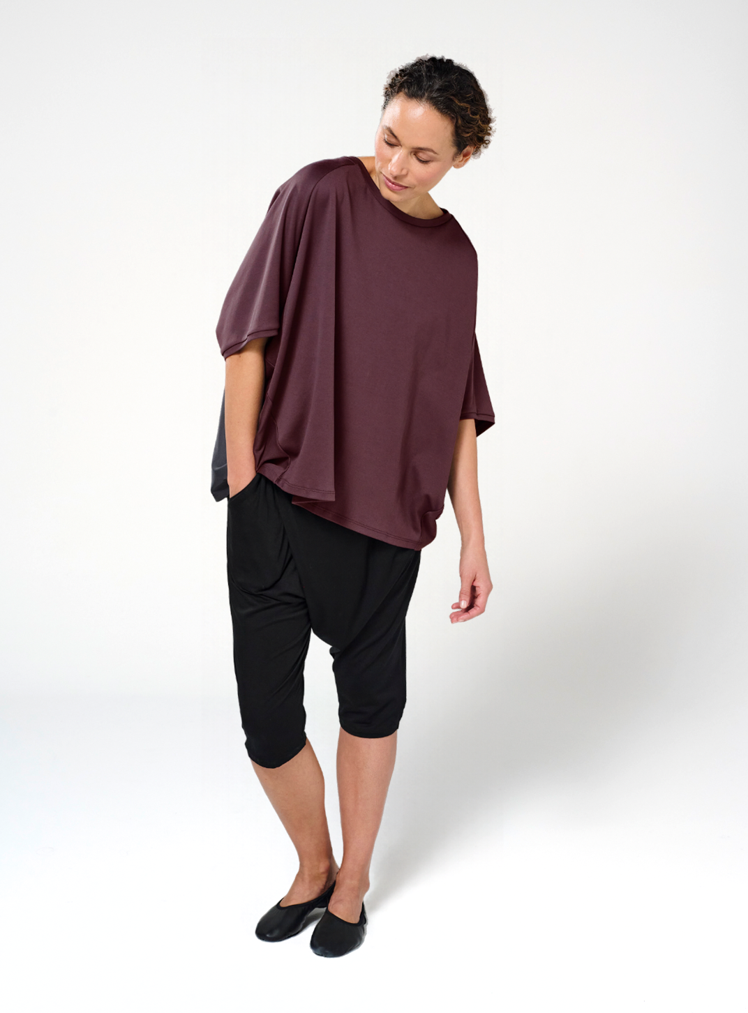 Forma Top, Merlot, Organic Cotton