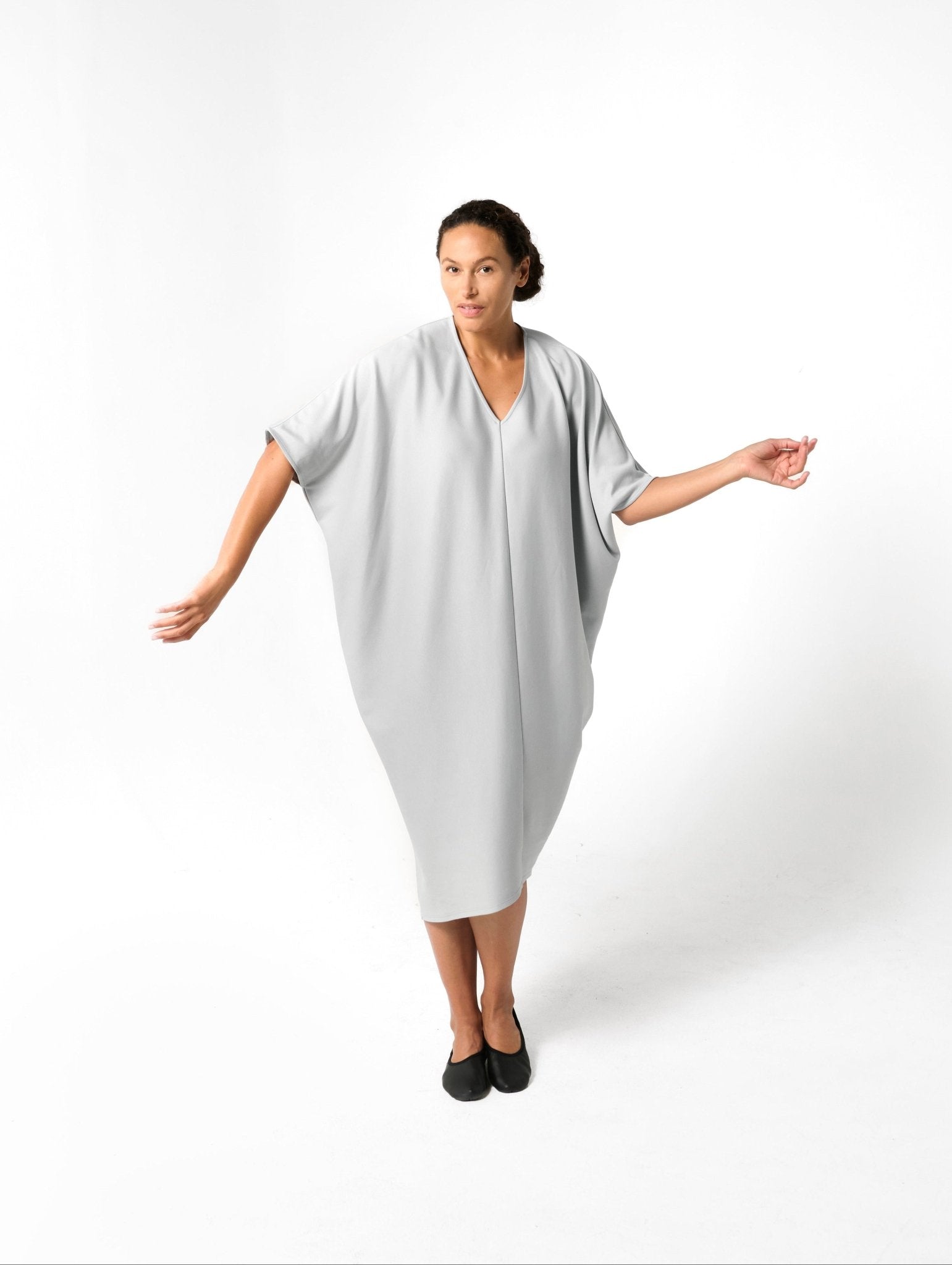 Vestis Organic Cotton Dress, Soft Grey