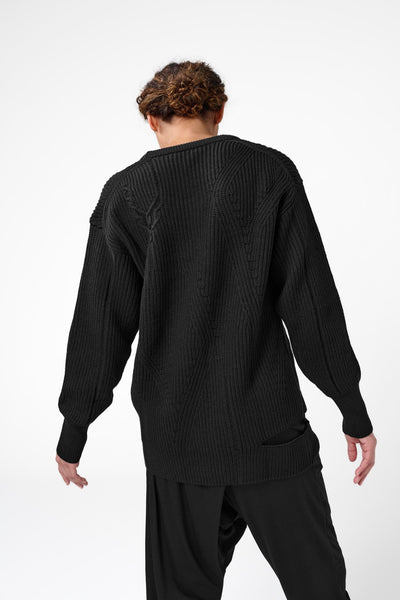 Tort Italian Merino Sweater, Black