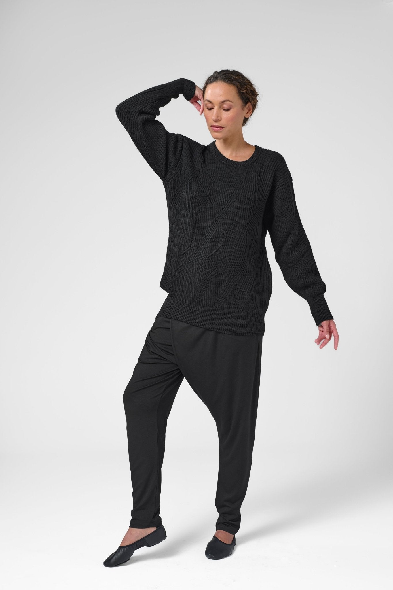 Tort Italian Merino Sweater, Black