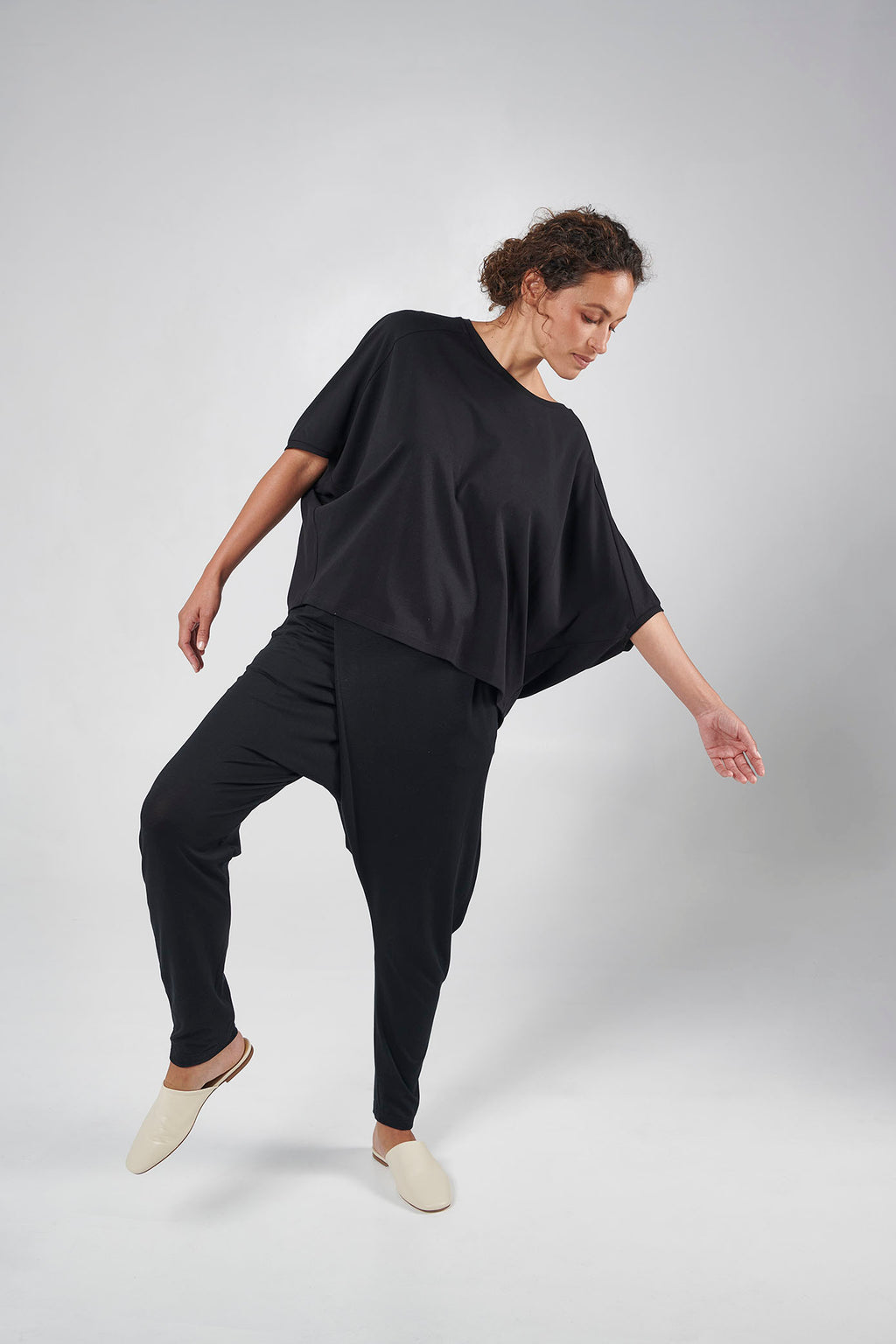 Slack Pant, Black, Cellulosic Fabric