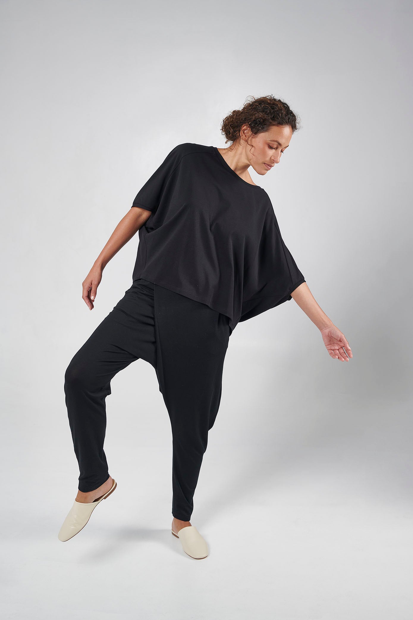 Slack Pant, Black, Cellulosic Fabric