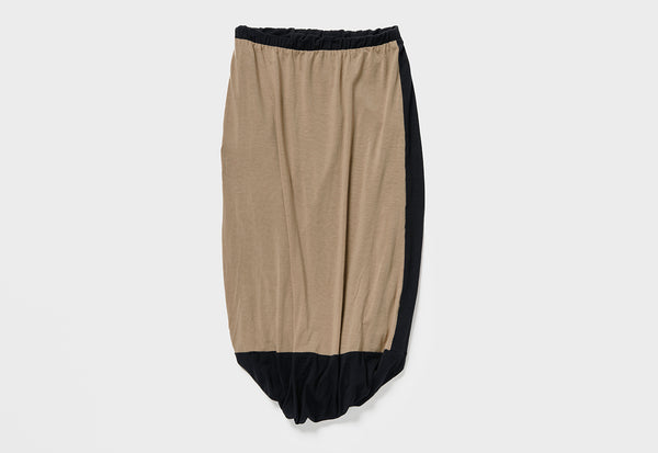 Torquo Skirt, Reversible, Black & Black/Sand, Cellulosic Fabric
