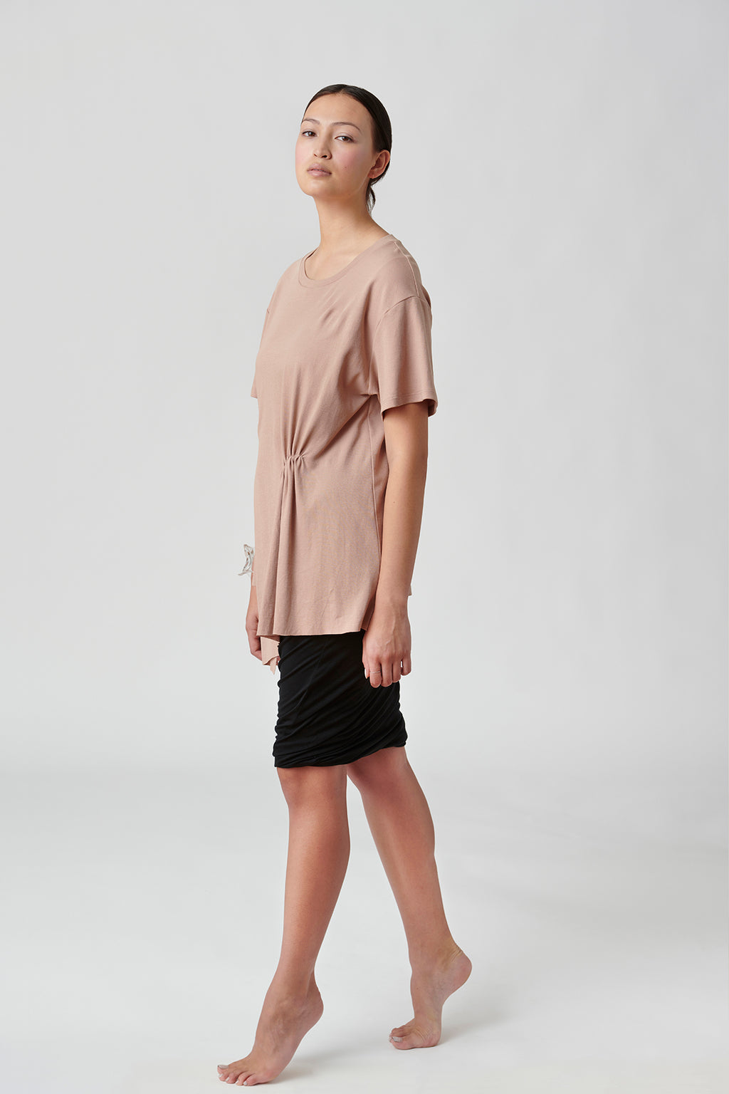 Torquo Skirt, Reversible, Black & Black/Sand, Cellulosic Fabric