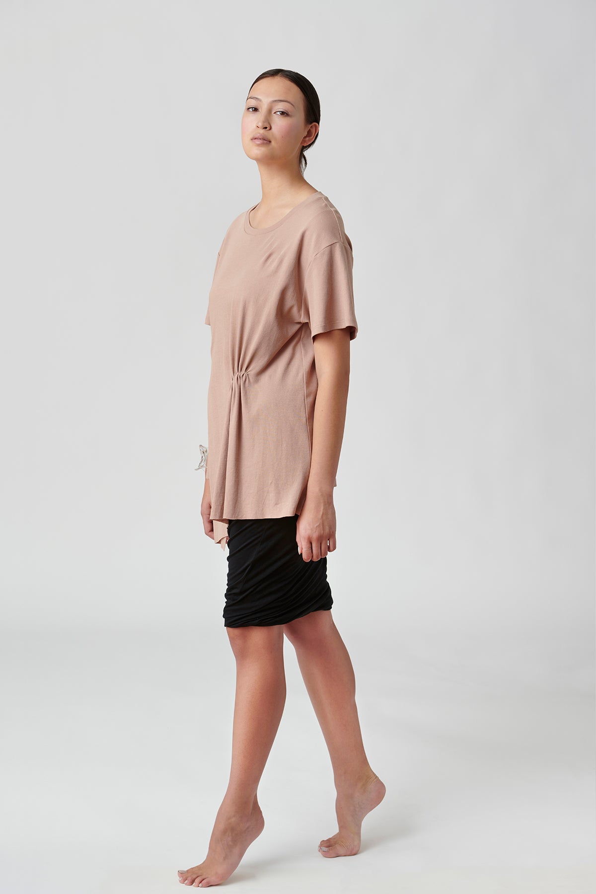Torquo Skirt, Reversible, Black & Black/Sand, Cellulosic Fabric